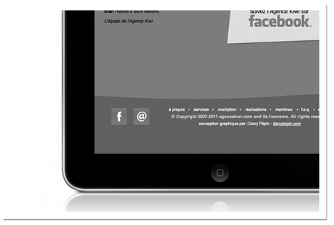 Site web Agence artistique kiwi