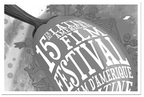 Affiche du 15e festival du film d'amérique latine d'ottawa