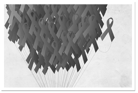 Affiche Supportons les victimes du Sida