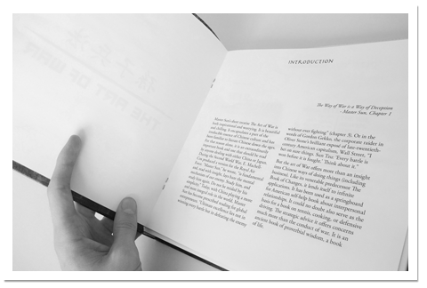 Revitalisation typographique du livre The Art Of War