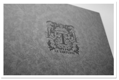 Menu du soir du restaurant le Tartuffe